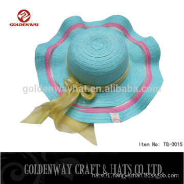 2015 new designs ladies Floppy Bow Sun Hat